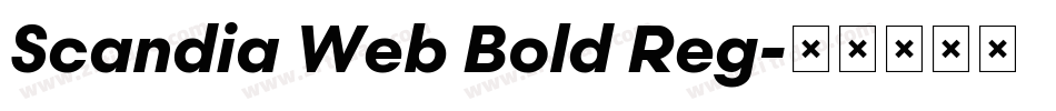 Scandia Web Bold Reg字体转换